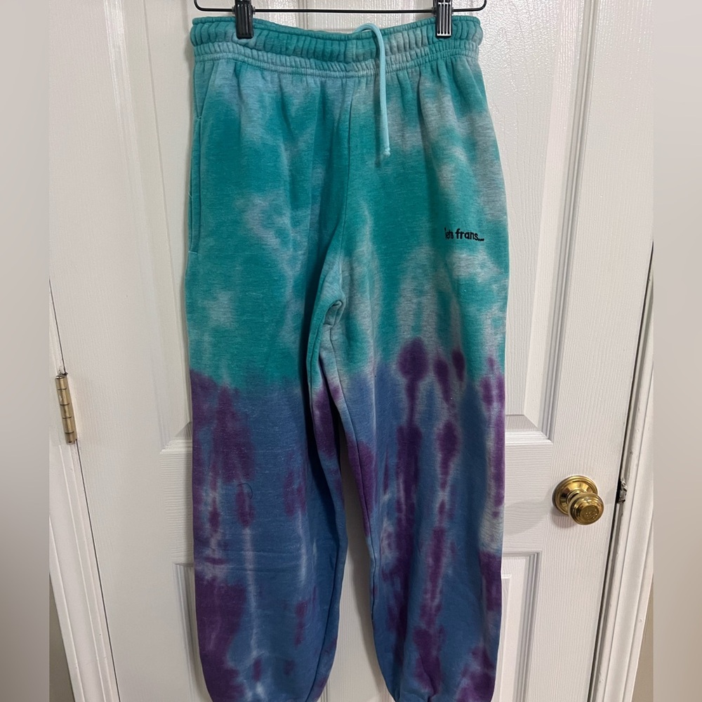 Urban outfitters iets frans... Watercolour Tie-Dye Joggers  Womens NWT sz XS - Picture 4 of 8